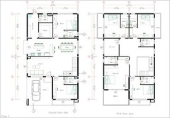 33X56 House Design Plans 10×17 Meter 6 Bed 8 Bath Flat Roof PDF & A4 Hard Copy