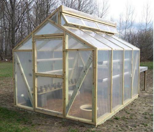 8′ x 10′ Framed Greenhouse Plans / GARDEN HOUSE Detailed Building Drawings