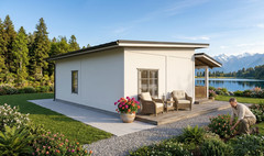 30×27 Feet Small House 9×8 Meter 2 Beds 1 Bath Shed Roof PDF, Cad &A4 Hard Copy