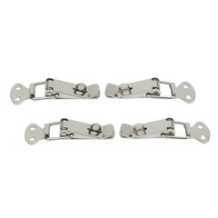 Secure Your Closet with Stainless Steel Spring Loaded Clamps Pack of 4 Latches