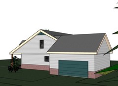 Blanche_1415G-4, 1/2 brick, 3 bed / 2 bath , 2 car garage, future upstairs, PDF