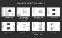 Two Car ADU Garage Apartment 30′ x 30′ – Architectural Plan with Elevations & Ma
