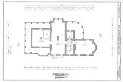 Italianate Victorian house, tower, porches, printed architectural drawings