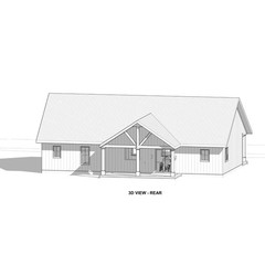 Homestead 3 bed 2.5 bath (60’x30′) 1800 SF Custom House Plans and Blueprints
