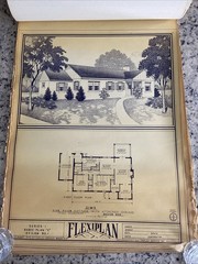 Lot Of 27- 1948 Home Plan Blueprints TRIFLEX Service Washington DC Plan Roll Set