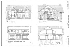 Craftsman Style Bungalow House Plans, wood and stone, 5 bedrooms, 4 baths