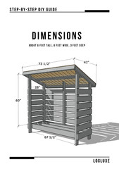 DIY Small Firewood Shed Plan – Step-by-Step Build Guide Beginer level – ft/in