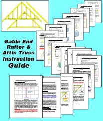 16×30 Cabin w/Loft Plans Package, Blueprints & Material List