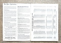 1959 Block Masonry Home Building Plan Service Floor Plan Book Portland