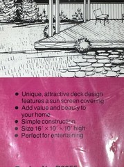 Do It Yourself Shaded 16×10’ Deck Plans From National Plan Service