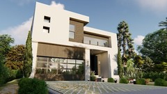 BLUEPRINTS CONTEMPORARY TWO STORY HOUSE PLAN ARCHUP #101