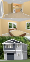 20×24 1-Car Garage — 888 sq ft — PDF Floor Plan — Model 11