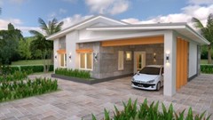 House Plans 12×11 Meter 39×36 Feet 3 Beds 2 Baths Shed Roof (A4 Hard Copy)