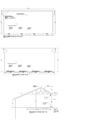 28′ x 60′ 60’X28′ SALT BOX 4 CAR GARAGE PLANS POLE BARN GARAGE PLAN 20-2860-SB-1