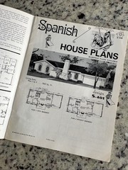 Vintage 1972 MCM Spanish Tudor Home Plans Design Catalog Blueprints Ranch Split