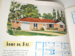 Masonry Homes 1952 MCM designs National Plan Service 24 pp. Illustrated