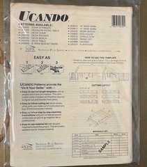 UCANDO U00320 6’X6’ Playhouse Plans Rebagged With Material List NOS W/Templete