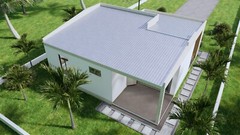 32×33 Feet Small House Plan 9.6×10 Meter 2 Bed 1 Bath PDF & A4 Hard Copy