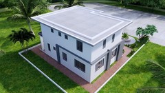 36×23 Feet House Plan 11×7 Meter 3 Bed 3 Baths Terrace Roof (A4 Hard Copy)