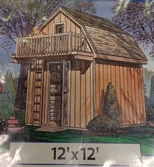 U Can Do It Yourself Storage Shed Playhouse Loft Blueprints Plans Instructions