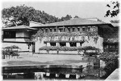 Frank Lloyd Wright Prairie Style home, architectural drawings, Coonley House