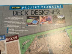 Stanley Project Planners Deck Designer reusable pre-scaled peel and stick