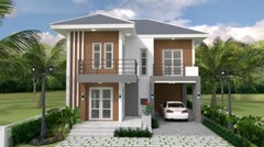 Custom House Plan 9×10 Meter 30×33 Feet 5 Beds 3 Baths Hip Roof (A4 Hard Copy)