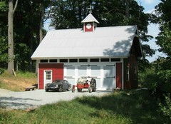 Woodberry Car Barn and Shop with Loft – 3 Complete Sets of Plans (eB-112×3)