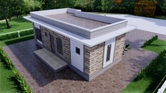 36×20 Feet Small House 11×6 Meter 3 Beds 2 Baths Terrace PDF & (A4 Hard Copy)