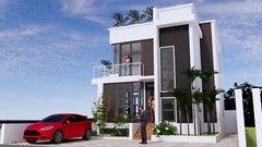 25×30 Feet Small House Plan 7.5×9 Meter 4 Beds 5 Baths Terrace (A4 Hard Copy)