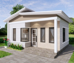 Small Home Design 6.5×6 Meter 22×20 Feet One Bed One Bath Shed (A4 Hard Copy)
