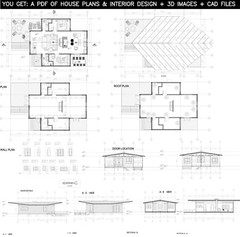 Container house plans – 2 bedrooms – 1 bathroom – Digital PDF File