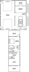 36×40 Apartment with 1-Car 1-RV Garage — 902 sqft — PDF Floor Plan — Model 1E