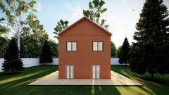 27×23′ Two-Story 3 Bedroom Home Building Plans