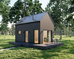 Modern Cabin House, 12’ x 20’, 240 Sq Ft, Tiny House, Architectural Plans