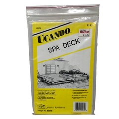VTG New UCANDO Do-It-Yourself Series Spa Deck Plans Blueprints Design No. B2075