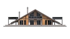 100’x54’ 4-Beds 4-Baths Charming A-Frame Architectural Build Plans PDF Download