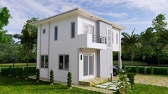 28×22 Feet House Plans Design 8.5X6.5 Meter 3 Beds 3 Baths Hip (A4 Hard Copy)