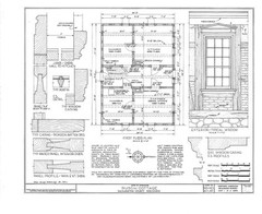 Timber frame cottage, printed architectural drawings, single story home plan