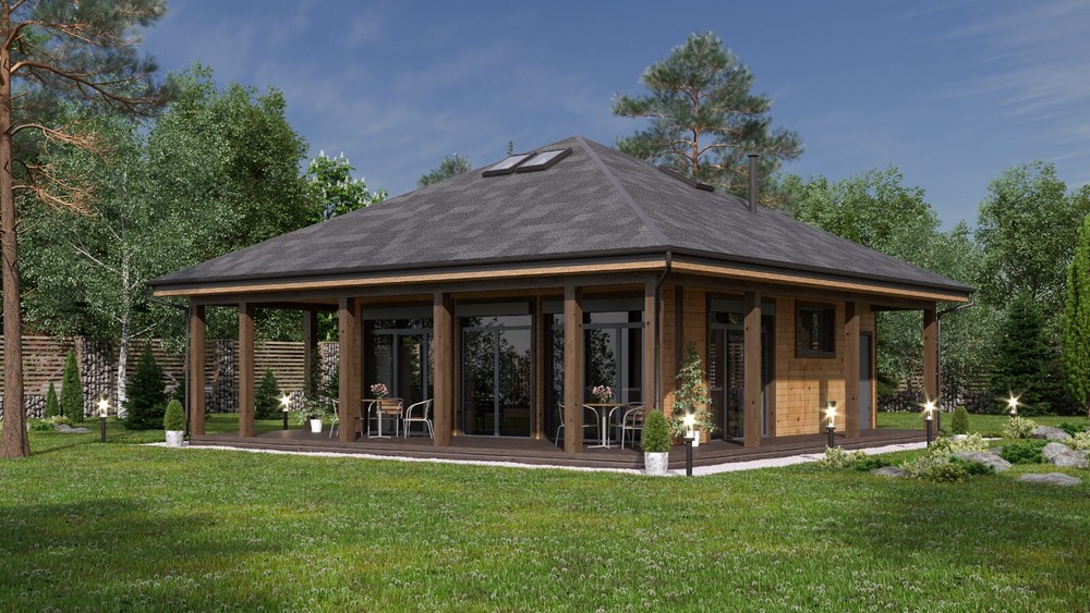 Charming Home 3 Bed, 1 Bath, 729SF Architectural Build Plans PDF Download