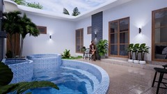 33×65 Feet House Plans 10×20 Meter 3 Bedrooms with Swimming Pool (A4 Hard Copy)