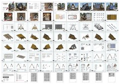 A Frame Tiny House Plan, 20’x24′ A Frame House Plans, Hard Copy