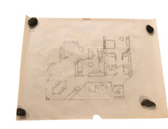 Vintage Architectural Drawings Lot of 5 Hand Drawn Plans