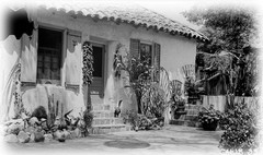 Southwestern Style Adobe Courtyard Home, architectural drawings, 4 bedrooms