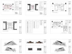 100’x54’ 4-Beds 4-Baths Charming A-Frame Architectural Build Plans PDF Download