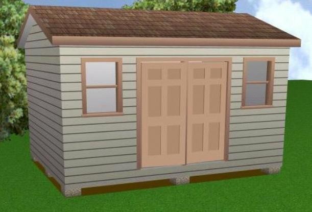 12×16 Storage Shed Plans Package, Blueprints, Material List & Instructions
