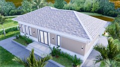40×26 Feet Modern Farmhouse Designs 12×8 Meters 3 Beds 2 Baths (A4 Hard Copy)