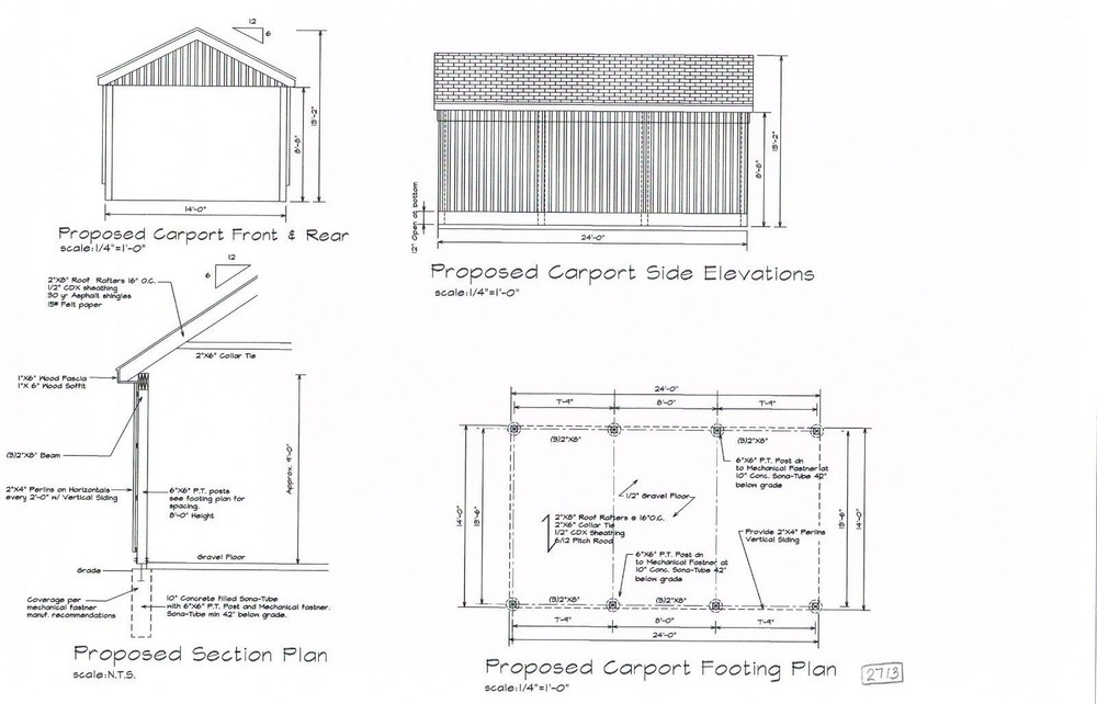 14X24 CAR PORT COVERED PAVILION RV HUT POLE BARN CONSTRUCTION #17-CPPB1424GBL1