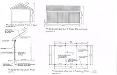 14X24 CAR PORT COVERED PAVILION RV HUT POLE BARN CONSTRUCTION #17-CPPB1424GBL1