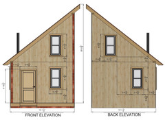 13’x31′ Tiny House Home Cabin Loft DIY Architecture Build Plans, PDF Download.